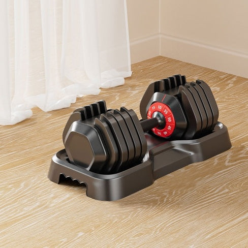 Adjustable Smart Dumbbell Set (55lbs 5 in 1) by DawnRise Health & Fitness Company