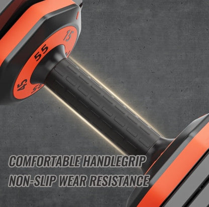 Adjustable Smart Dumbbell Set (55lbs 5 in 1) by DawnRise Health & Fitness Company